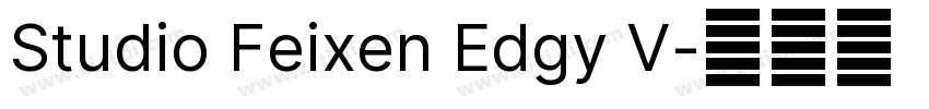 Studio Feixen Edgy V字体转换